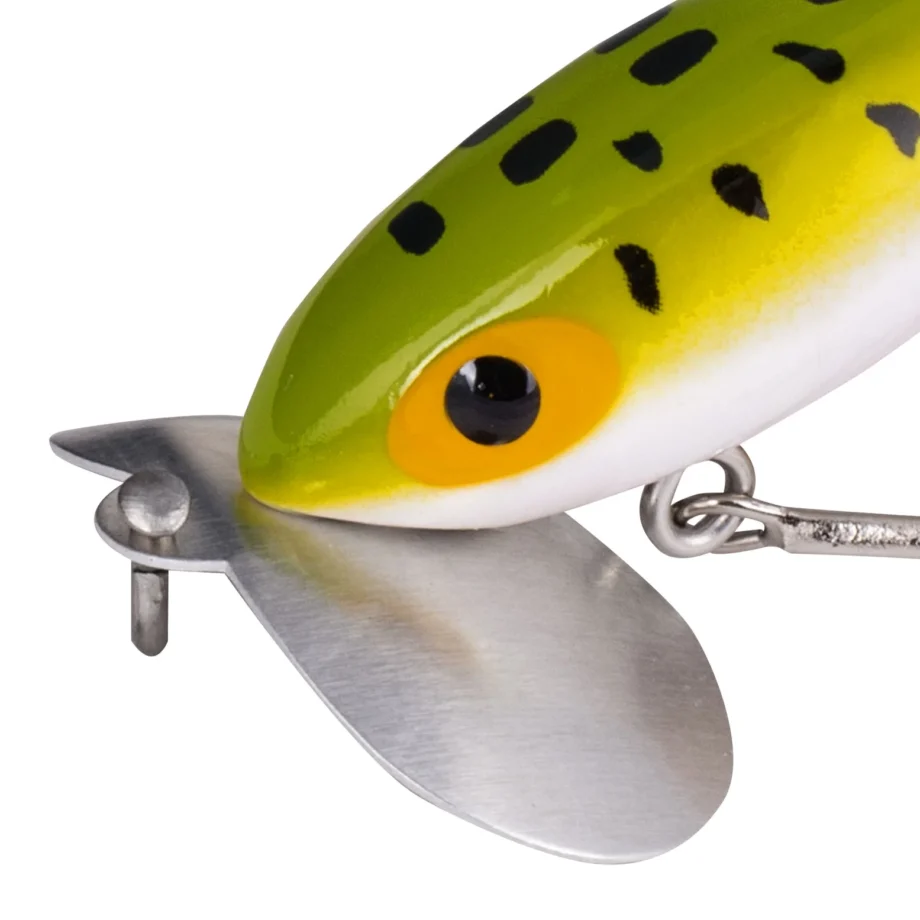 Arbogast Jitterbug Clicker Topwater Baits 2" Frog White Belly 1/4 oz - Image 3