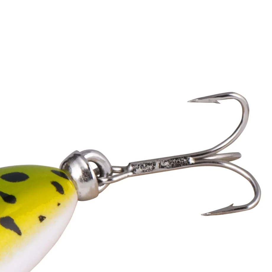 Arbogast Jitterbug Clicker Topwater Baits 2" Frog White Belly 1/4 oz - Image 4