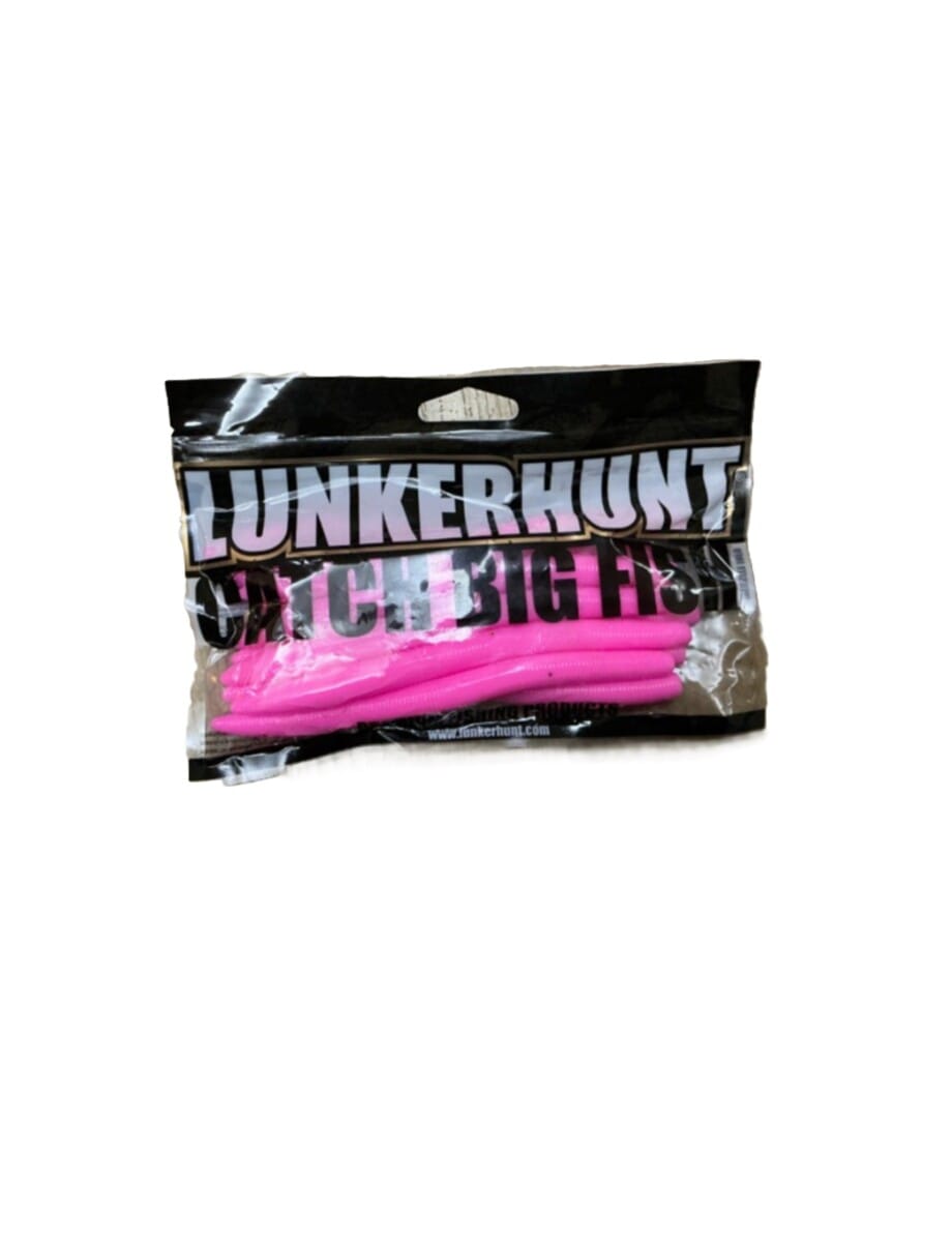Lunkerhunt Trout Worms , Pink - Image 2