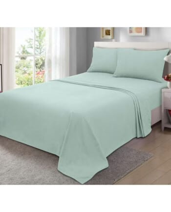 Mainstays Kids Sheet Set , Twin/Twin XL 66" x 96" Teal Cloud, 3 Piece