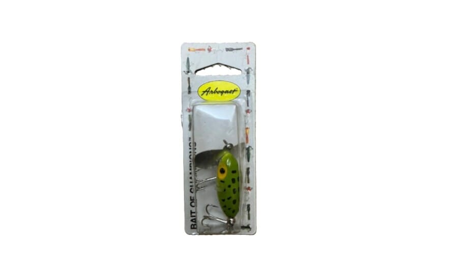 Arbogast Jitterbug Clicker Topwater Baits 2" Frog White Belly 1/4 oz - Image 5