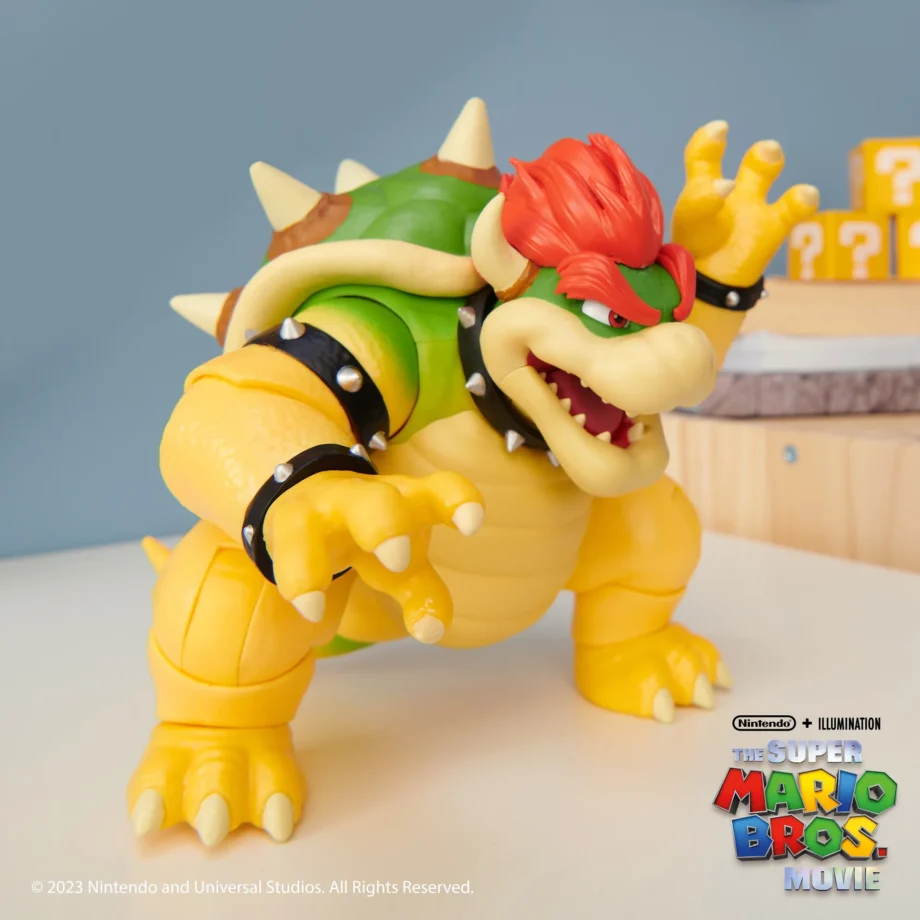 The Super Mario Bros. Movie 7 inch Feature Bowser Action Figure with Fire Breathing Effects - Image 2