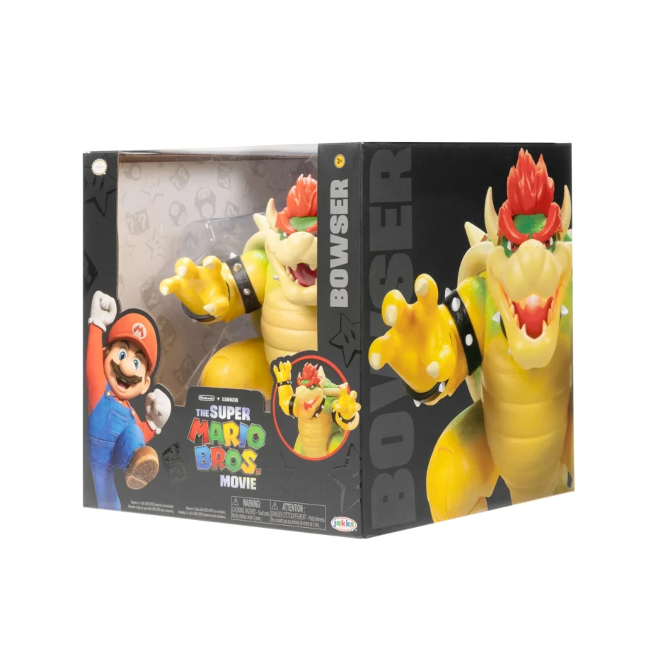 The Super Mario Bros. Movie 7 inch Feature Bowser Action Figure with Fire Breathing Effects - Image 7