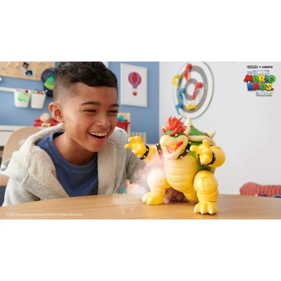 The Super Mario Bros. Movie 7 inch Feature Bowser Action Figure with Fire Breathing Effects - Image 6