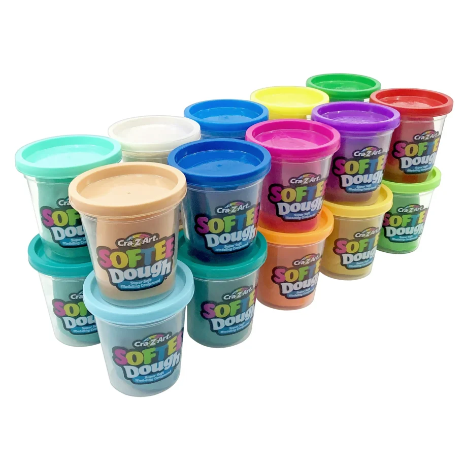 Cra-Z-Art Softee Dough 20 Count 3oz Cans, Multicolor, Unisex Child Ages 2 and up - Image 4