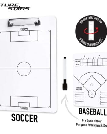 Future Stars 2 in 1 Sport Dry-Erase/Clipboard - Soccer & Baseball