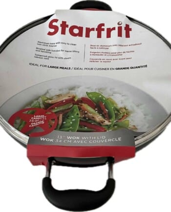 Starfrit 13" WOK WITH LID WOK 34 CM AVEC COUVERCLE