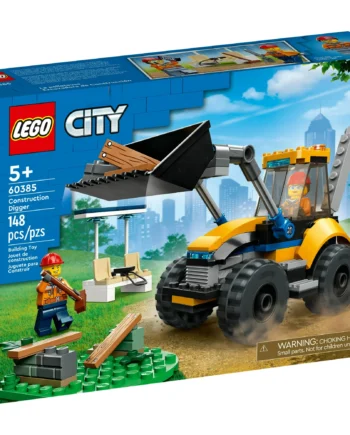 LEGO City Construction Digger 60385 Building Toy - Excavator Model Featuring Tools and Minifigures, Vehicle Building Set for Fun Creative Play, Birthday Gift Idea for Boys, Girls, and Kids Ages 5+