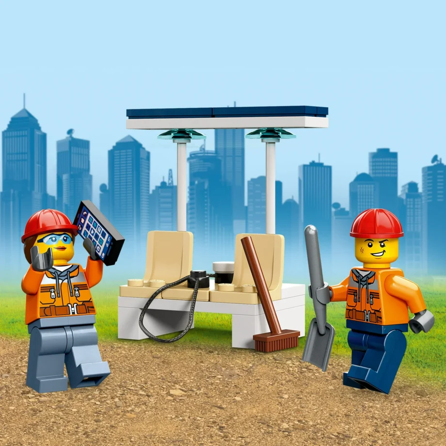 LEGO City Construction Digger 60385 Building Toy - Excavator Model Featuring Tools and Minifigures, Vehicle Building Set for Fun Creative Play, Birthday Gift Idea for Boys, Girls, and Kids Ages 5+ - Image 4