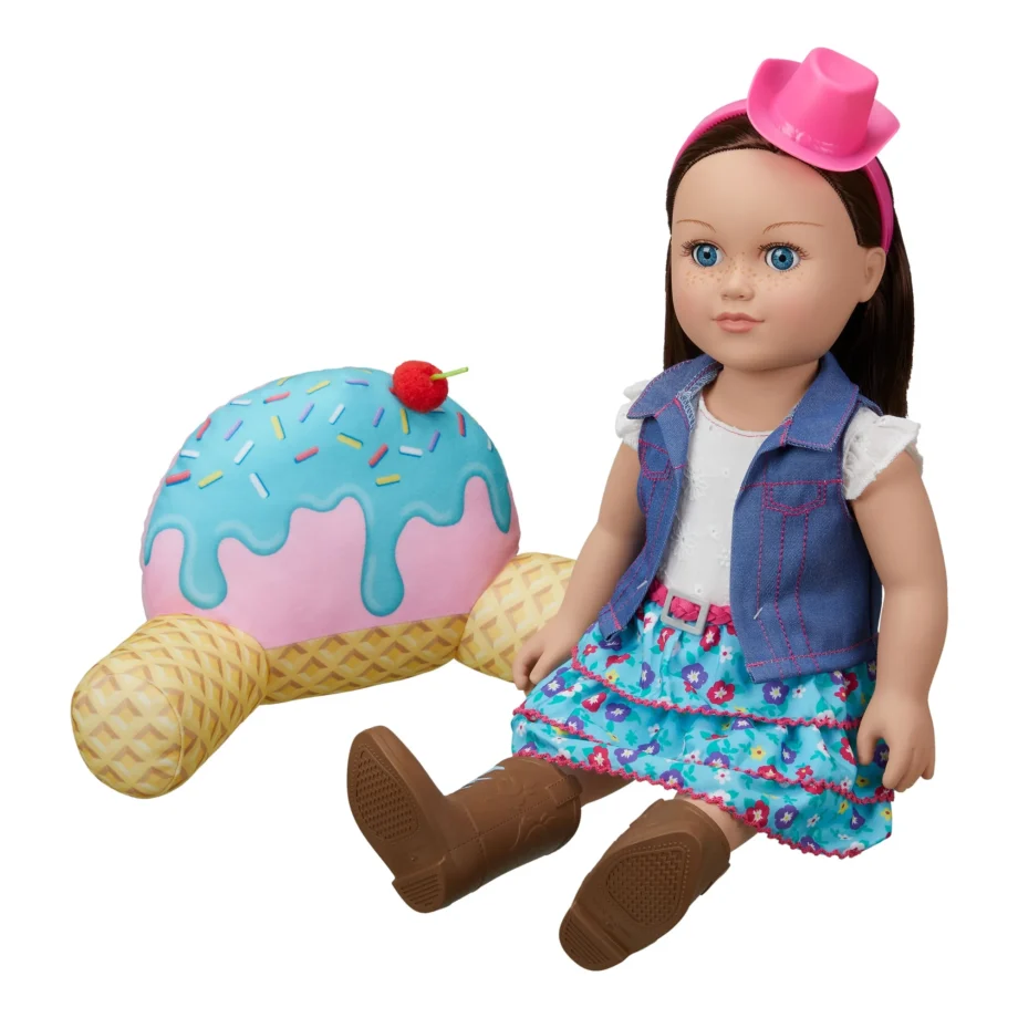 My Life As Lounge Pillow for 18 inch Dolls, Ice Cream, multicolor - Image 3