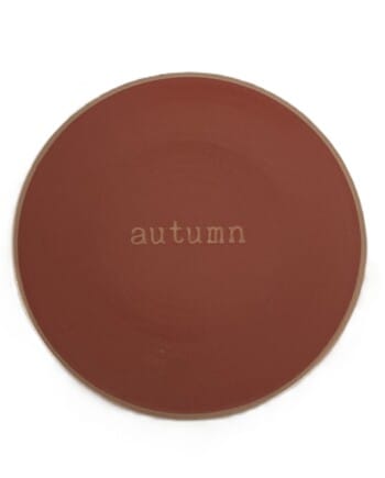 Autumn Stoneware Round Salad Plate