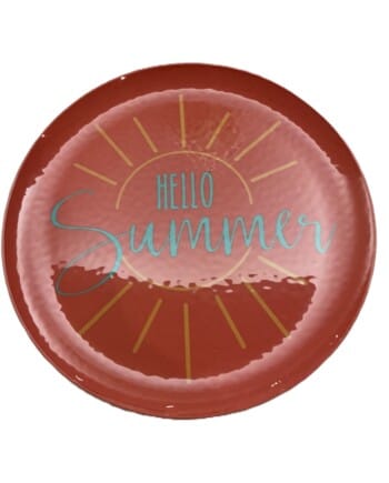 Hello Summer Dessert Plates Beach Pool Party