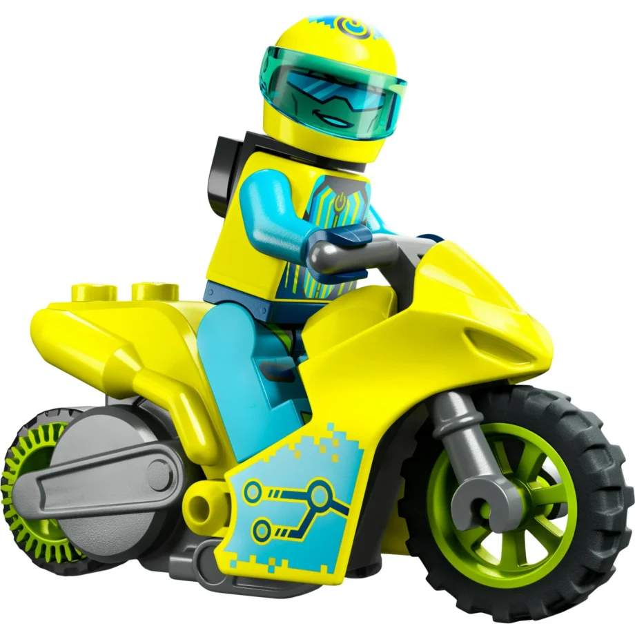 LEGO City Stuntz Cyber Stunt Bike Action Toy Motorbike 60358 - Image 2