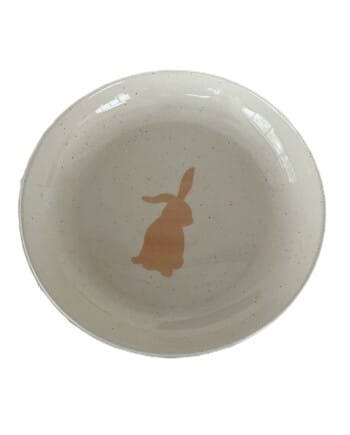 Easter Bunny Stoneware Appetizer Plate
