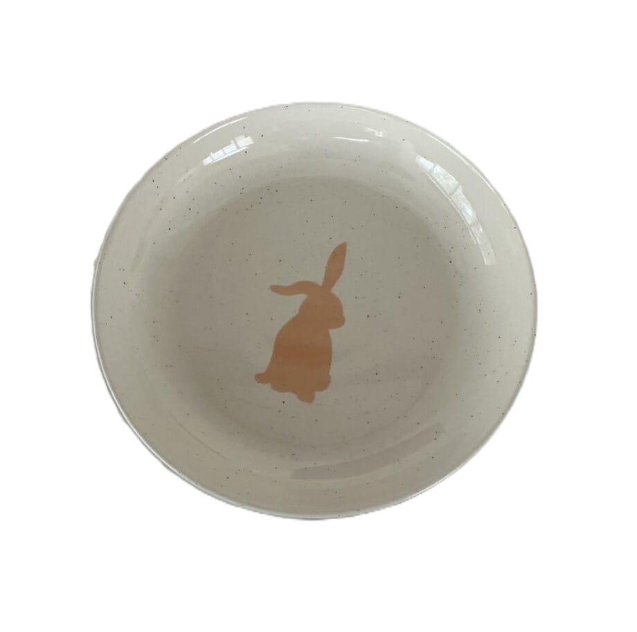 Easter Bunny Stoneware Appetizer Plate