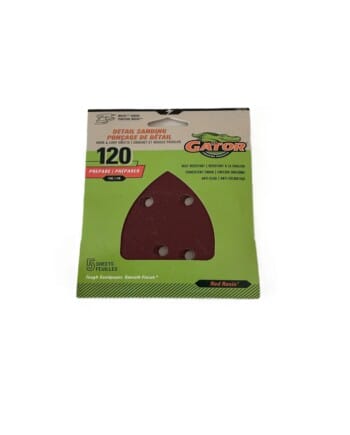Gator Detail Sanding Sheets 120-Grit for Mouse Sander - Pack of 5