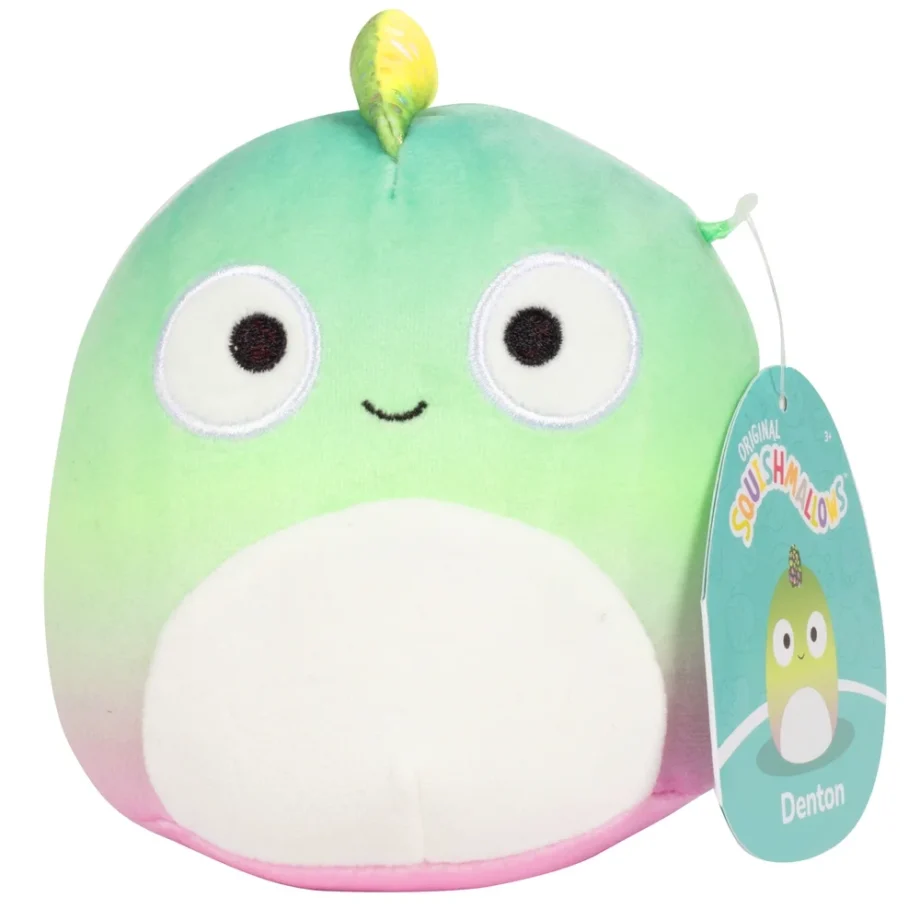 Squishmallow Denton Chameleon Lizard Soft Ombre Pink Green Plush - Image 2