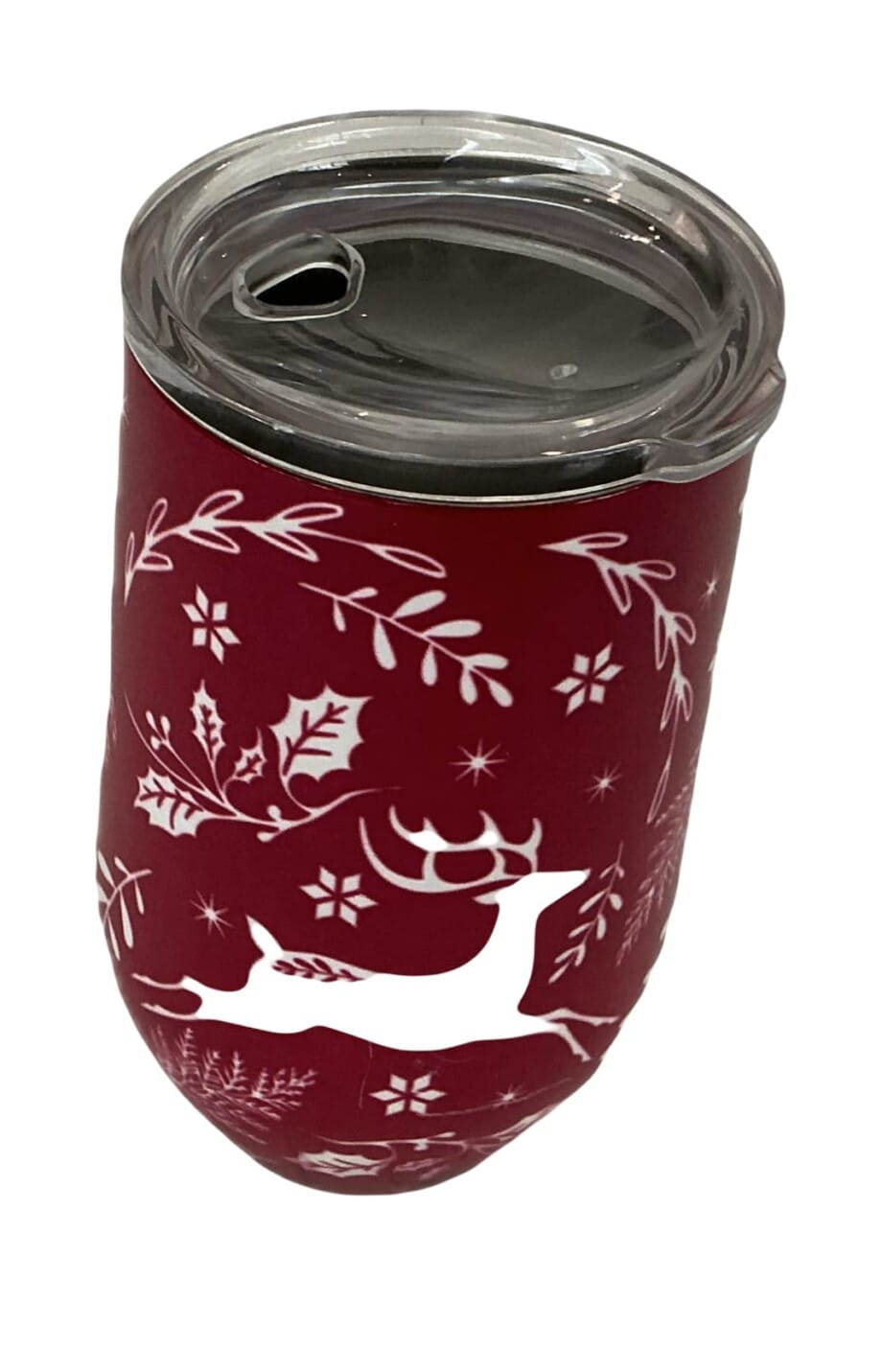 Christmas Snowflake Travel Mug in Red Travel Tumbler
