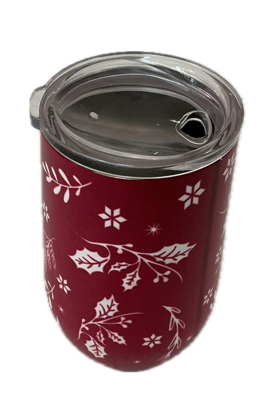 Christmas Snowflake Travel Mug in Red Travel Tumbler - Image 2