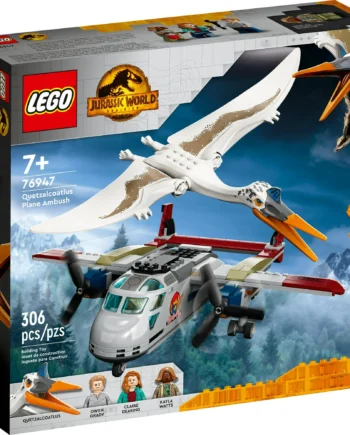 LEGO Jurassic World Quetzalcoatlus Plane Ambush Set 76947, with Dinosaur Toy Figure and Airplane Model, 2022 Movie Inspired