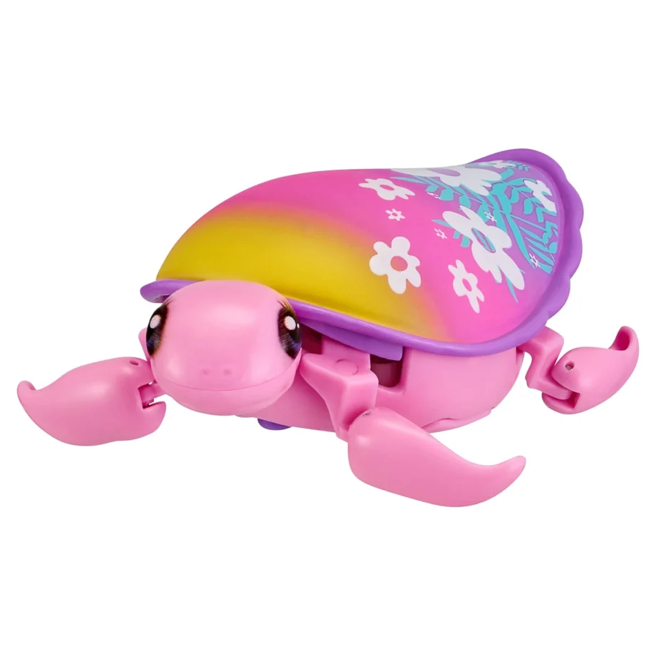 Little Live Pets, Lil' Turtle Beach Bloom, Interactive Toy Turtle That Swims In Water And Moves On Land, Ages 4+