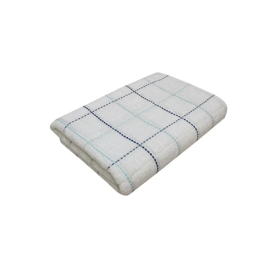 Mainstays Performance Check Bath Towel