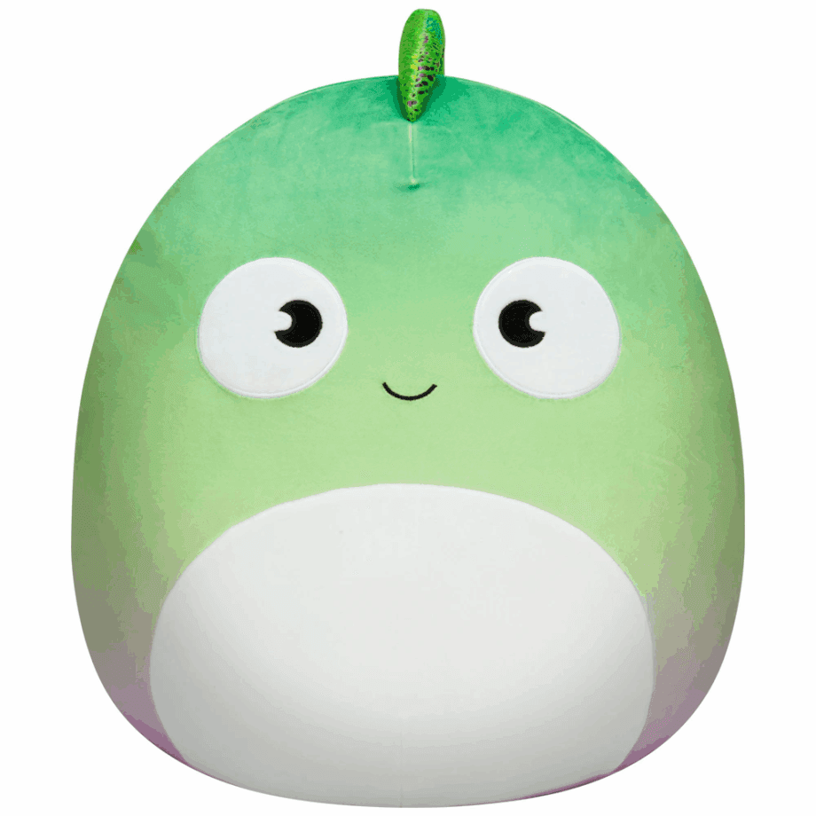 Squishmallow Denton Chameleon Lizard Soft Ombre Pink Green Plush