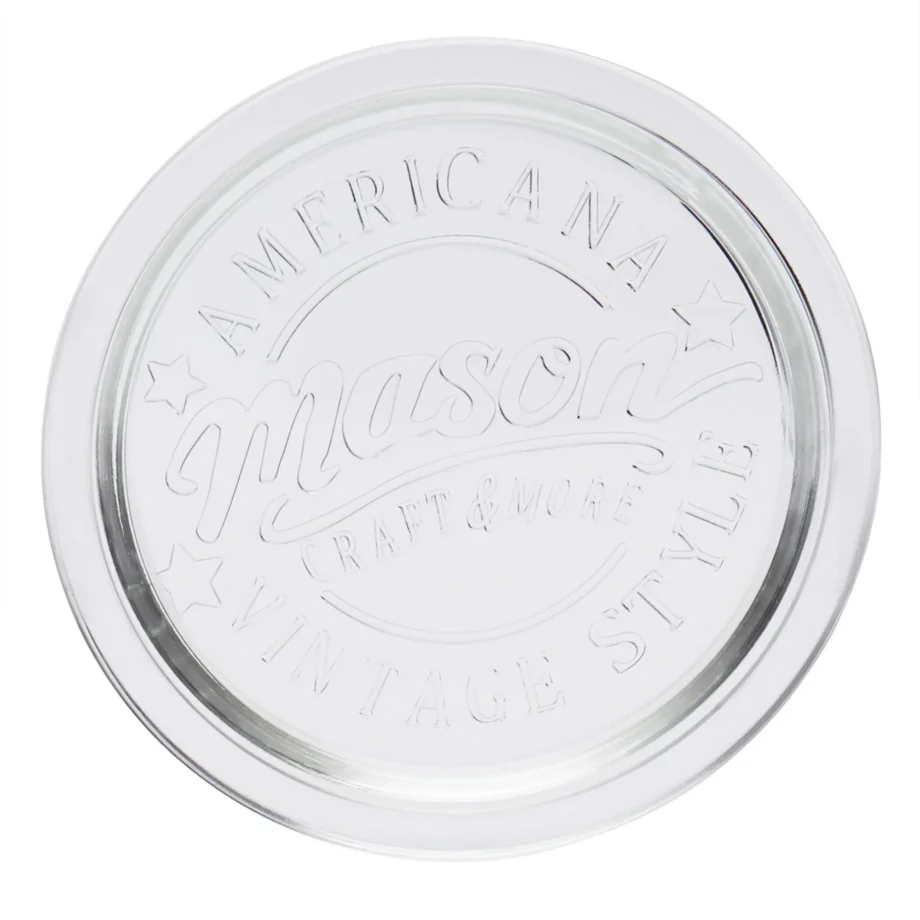 Mason Craft & More 7 Piece Glass Coasters Set with Metal Organizer - Image 2