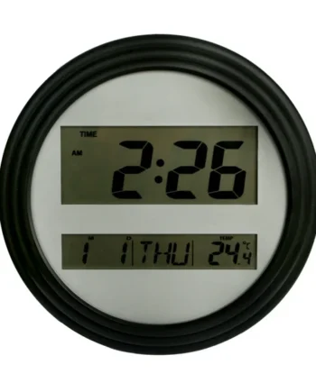Home Trends Black Digital Wall Clock, HOME TRENDS PL BLACK DIGITAL CLOCK