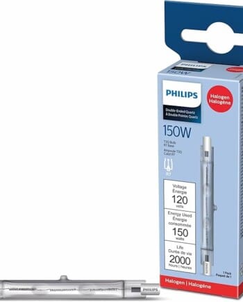 Philips 112136 Halogen 150W T3 Quartz Light Bulb Clear 79MM