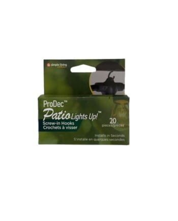 Simple Living ProDec Screw in Hooks, 20ct