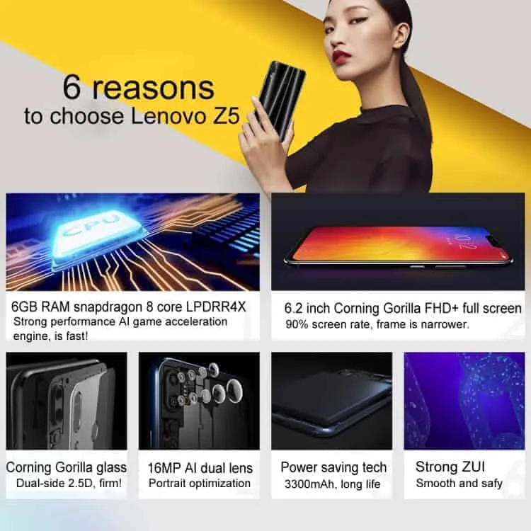 lenovo z5, 6gb+64gb (black)
