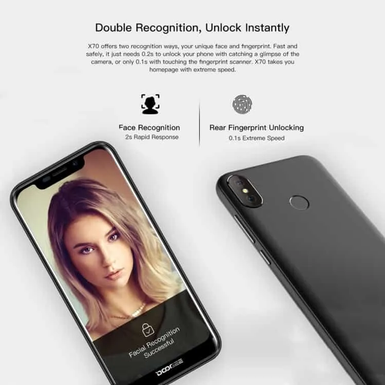 doogee x70 2gb 16gb (blue)