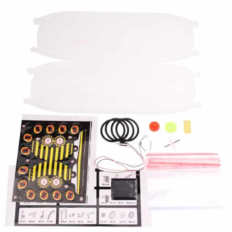 14 in 1 diy solar powered robot plastic block assembling puzzle
