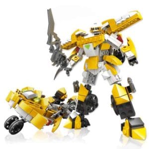4 in 1 transformation robot children diy enlightenment assembled building blocks educational intelligence toy