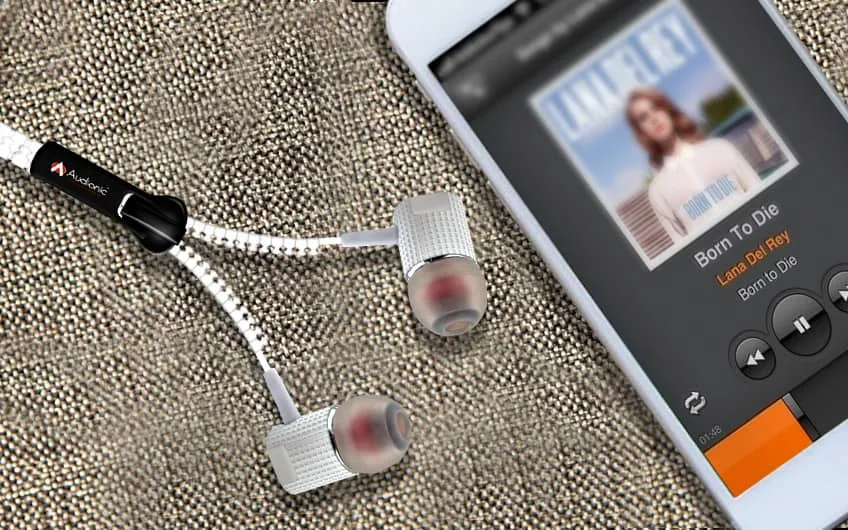 audionic zipper earbuds ze 15 headphone