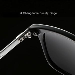 men retro fashion aluminum magnesium frame uv400 polarized sunglasses (grey+ silver)