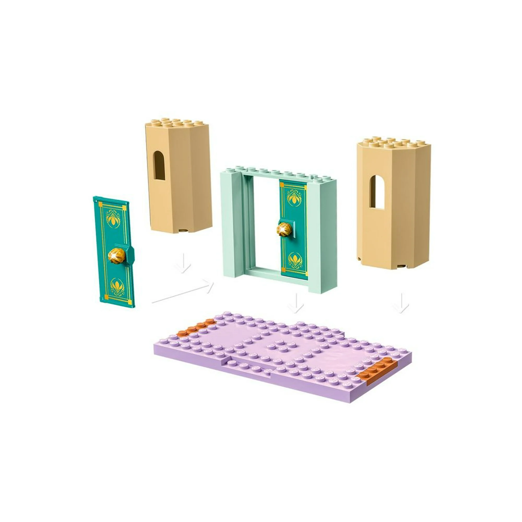 lego disney : anna and olaf's castle fun 108 bricks 43204