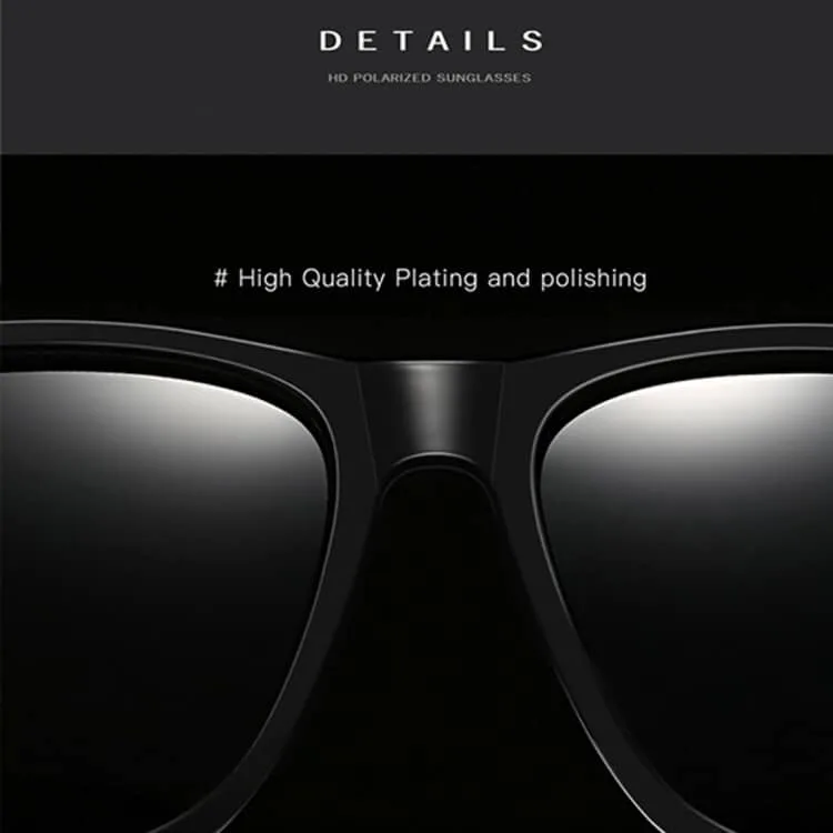 men retro fashion aluminum magnesium frame uv400 polarized sunglasses (grey+ silver)