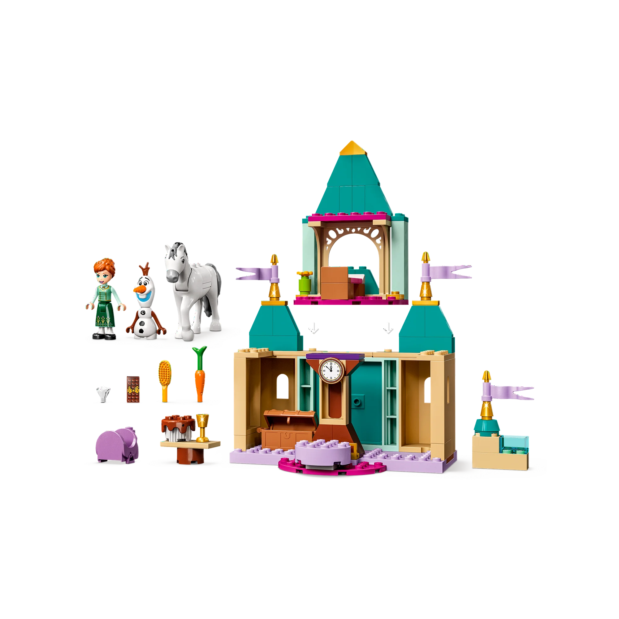 lego disney : anna and olaf's castle fun 108 bricks 43204