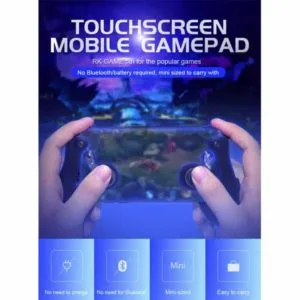 touch screen gamepad mobile game controller android & ios phone (black)