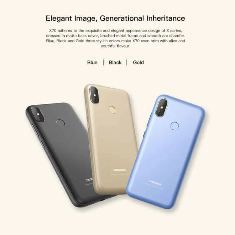 doogee x70 2gb 16gb (blue)