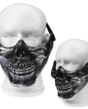 Protective Outdoor War Game Military Tactical Face Shield Mask Silver