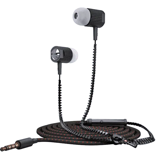 audionic zipper earbuds ze 15 headphone