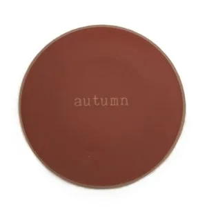autumn stoneware round salad plate