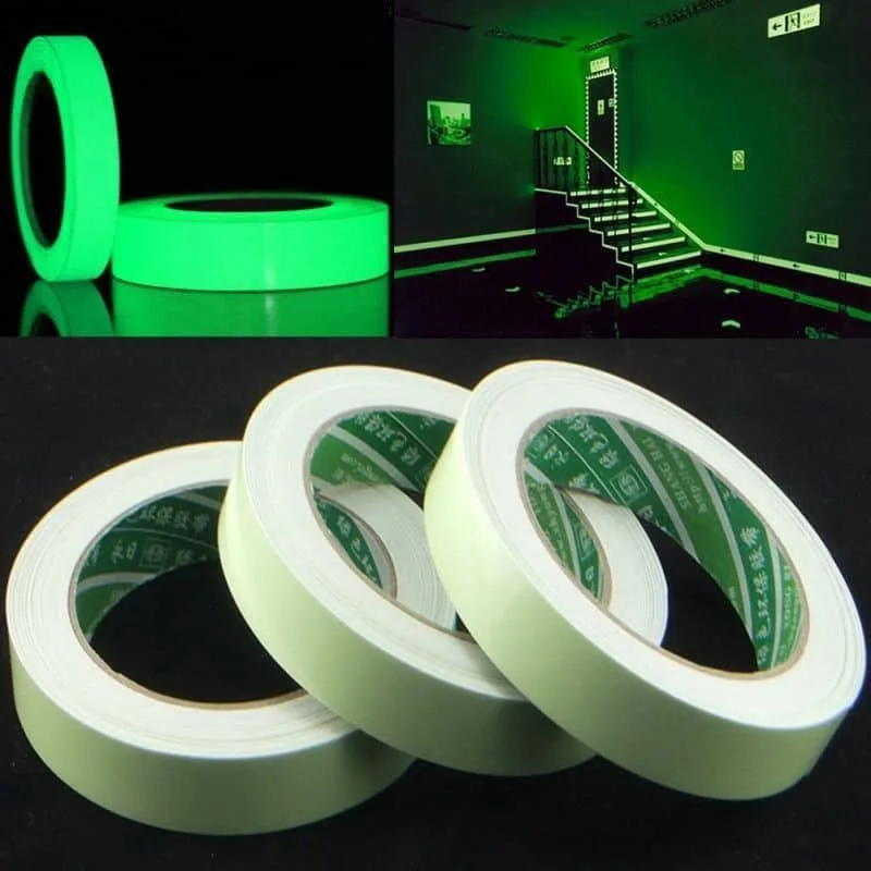 luminous tape green glow in dark wall sticker photoluminescent tape stage home decoration