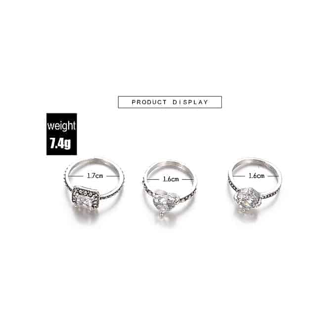 fashion rings with zircon inlaid for women fashion rings with zircon inlaid for women