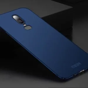 ultra thin frosted pc case for oneplus 6 from mofi (blue)