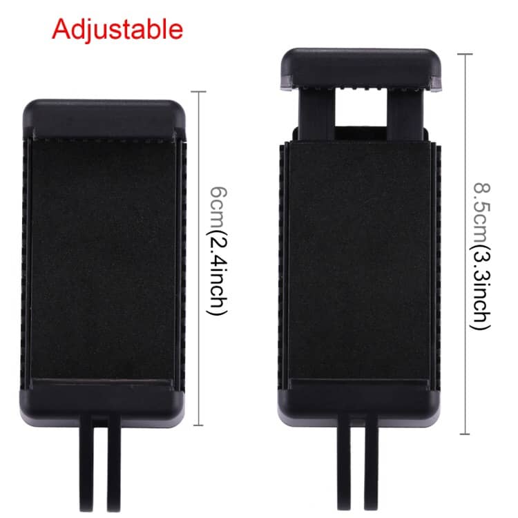 puluz selfie sticks tripod mount adapter phone clamp for gopro hero5 session /5 /4 session /4 /3+ /3 /2 /1 xiaoyi sport camera