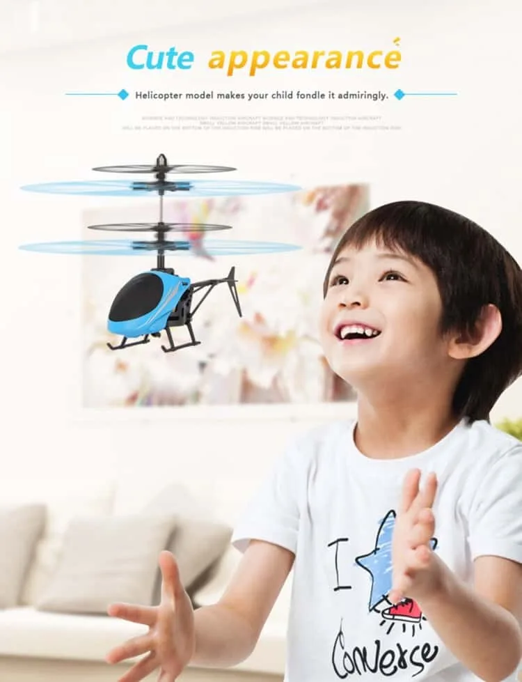 infrared sensor mini helicopter with led light utoghter 69202 2ch (red)